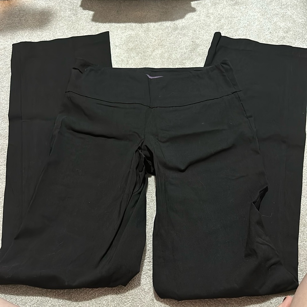 Long Tall Sally size 6 pull on work pants, black, 37 inseam